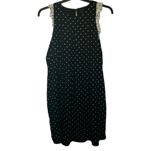 Ann Taylor Petite Polka-dot Mini Dress Medium - Picture 2 of 7